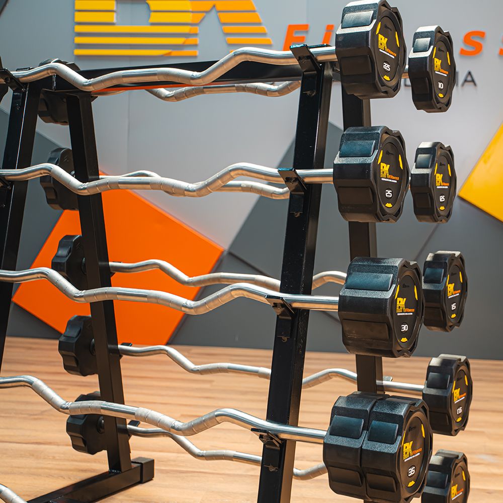 Jogo de Barra W Montada 10-40KG com Suporte